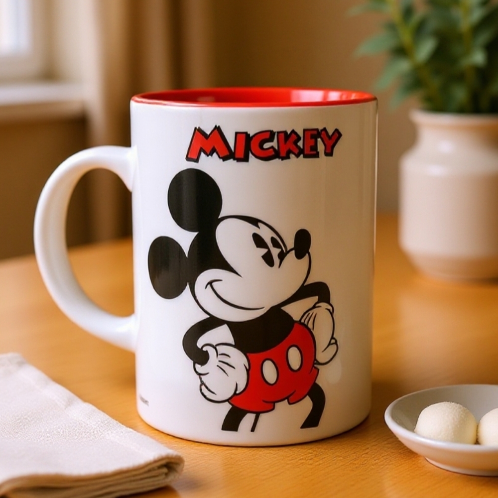 Disney Jerry Leigh Gray and Red Mickey Mug